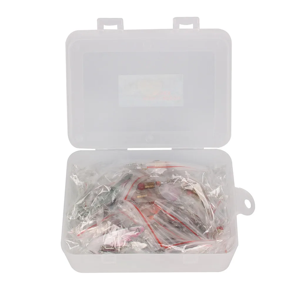 

30Pcs 32MM Spoon Sequins Lure Fishing Lure Metal Bait Single Hook Spinner Hard Bait Trout Bass Pike Winter Ice Fishing#30