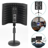 microphone isolation 3 panel with stand sound proof plate acoustic foams panel foam for studio recording a3l7