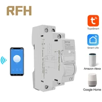 home smart 18mm 1p wifi remote app control circuit breaker timing switch staircase timer din rail universal 110v 220v ac input