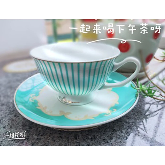 

Afternoon Tea Coffee Cup Modern Nordic Outside Ceramic Reusable Coffee Cup Creative Blue Kubek Do Kawy Home Accessories EI50BD