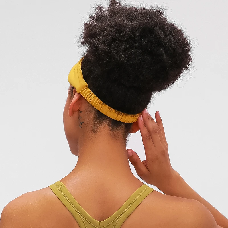 

High elasticity pure soft Workout Yoga Hair Bands Women Four-way Stretchy Plain Fitness Gym Leisure Sport Headbands Sweatband