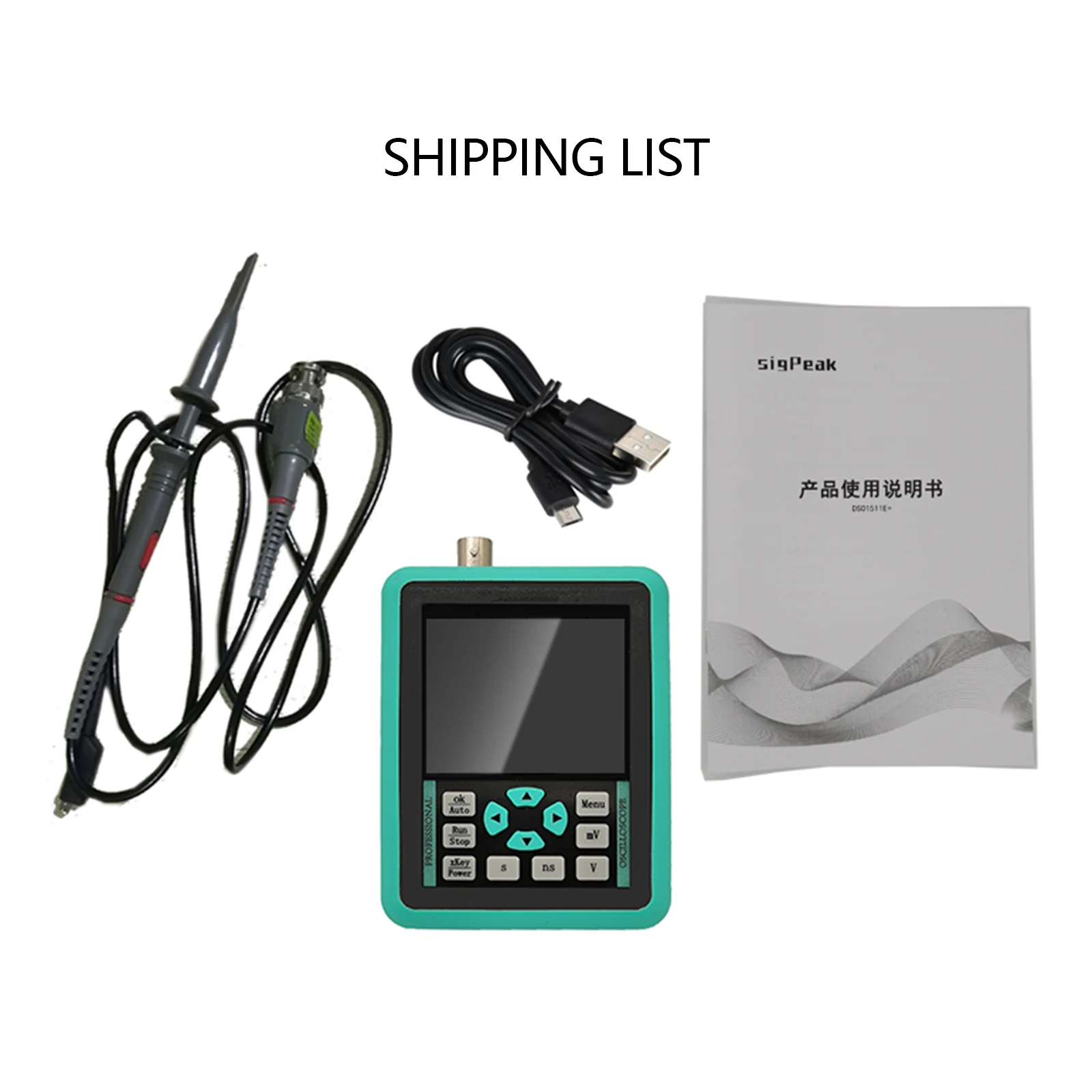 

Digital Oscilloscope Car Repair 1 Channel High Accuracy Intelligent 2.4inch Display Mini Handheld 120m Bandwidth 500m Sampling