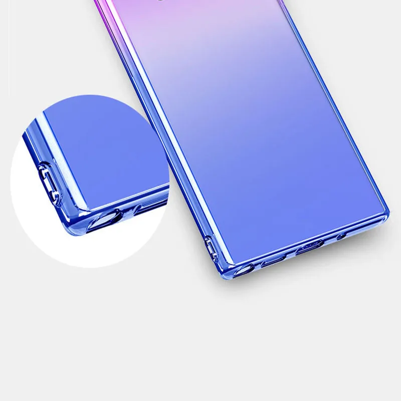 Soft Case For Samsung Galaxy Note 10 Plus Pro Luxury Gradient Cover Armor Bumper shockproof case |