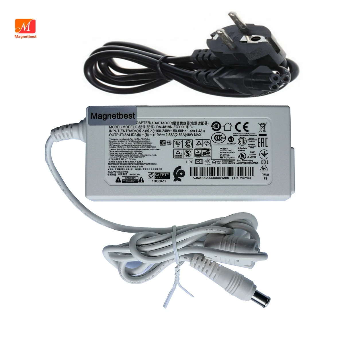 Зарядное устройство для Samsung UA32J4088AJXXZ LCD a4819 _ FDY 19 в 2 5 А|Адаптеры AC/DC| |