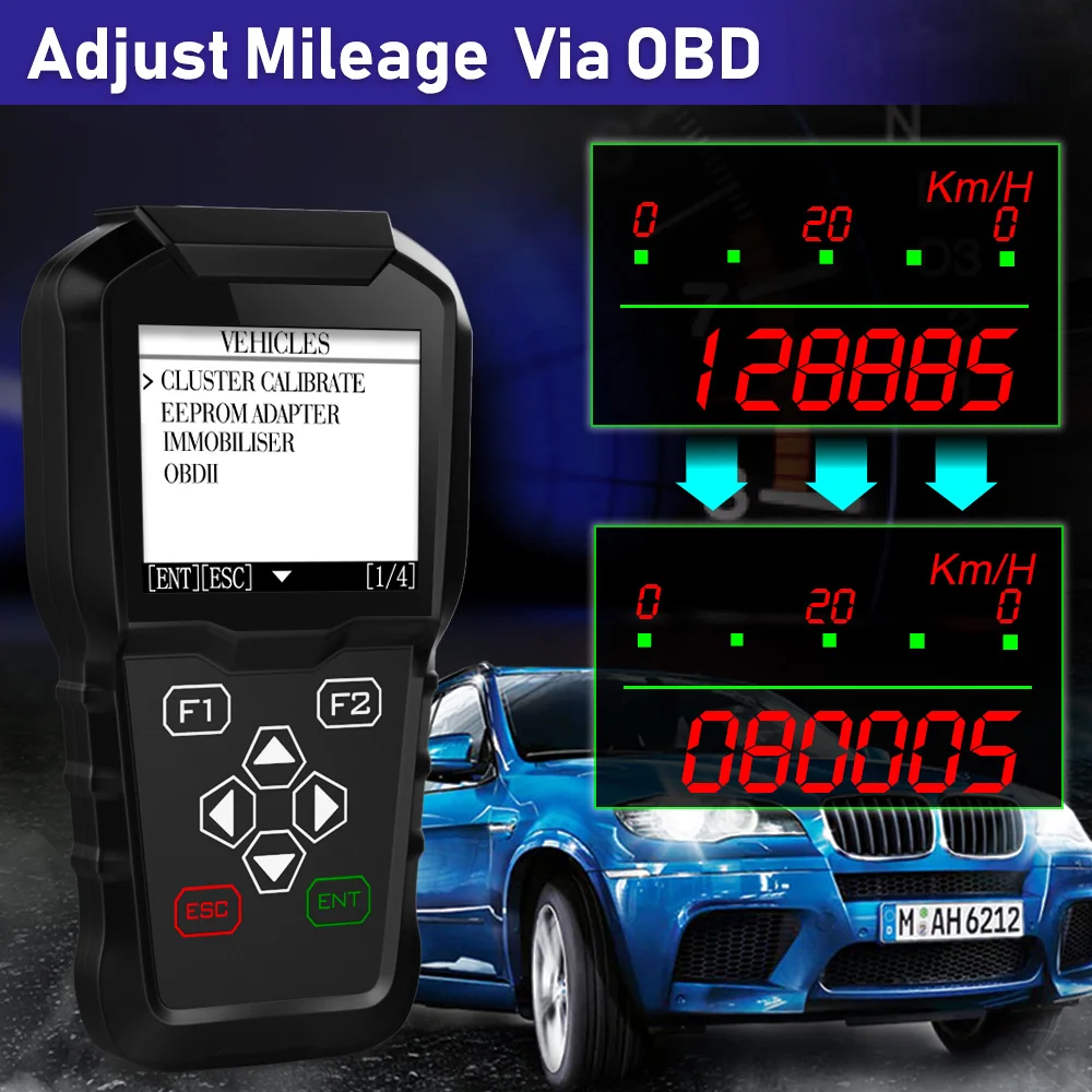 

OBDPROG MT601 Car Odometer Adjustment OBD2 Correction Mileage Tools Immo PIN Code Reader Scan OBD 2 Automotive Scanner Tool