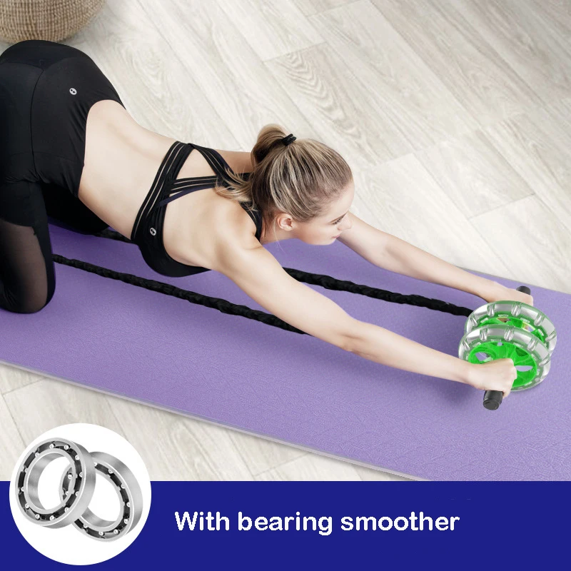 Тренажер для мышц фитнес оборудование домашний ролик ab спортивное тело