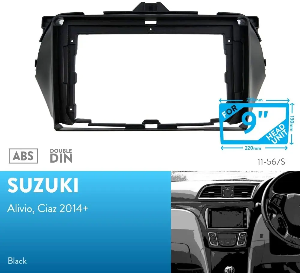 9-дюймовый автомобильный радиоприемник для SUZUKI Alivio Ciaz 2014 + комплект панели