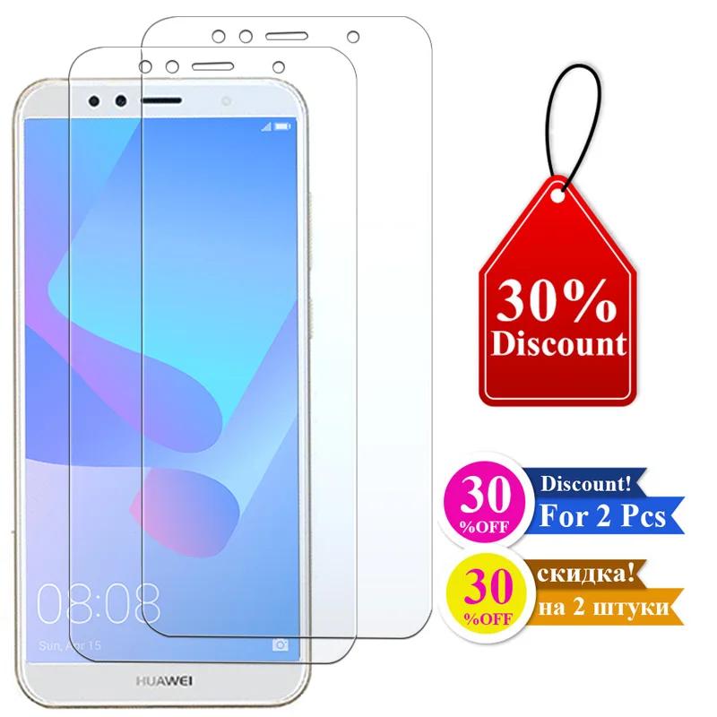 Защитное стекло для huawei y5 y6 y7 Prime Y9 2018 y3 2017 y 5 6 ii закаленное huawey y6prime 6y verre tremp лист