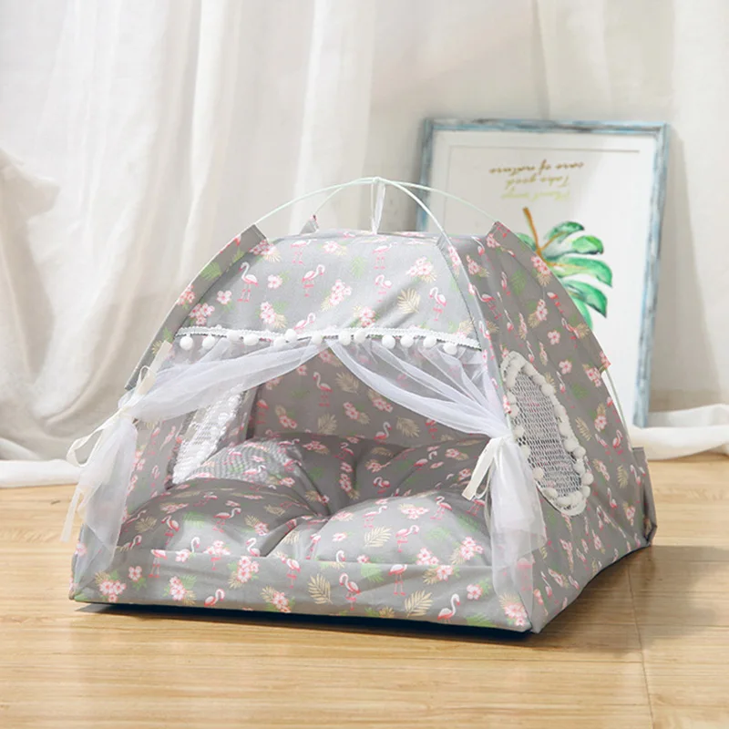 Новая кровать для домашних животных подкладка собаки всесезонный домик кошек