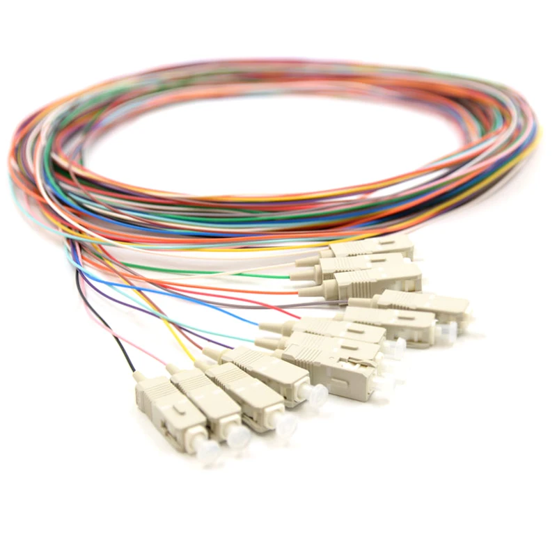 12 цветов SC Multimode мм OM4 0 9 1 м 5 2 волоконно оптическая косичка