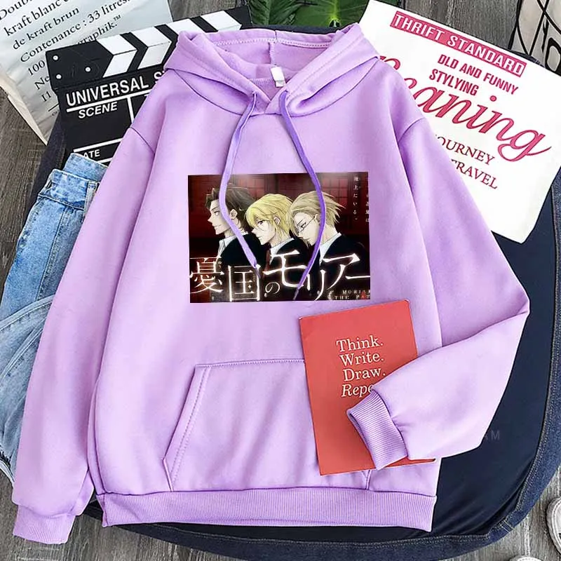 Японские толстовки с капюшоном Moriarty The Patriot William Sherlock смешные Мультяшные худи в