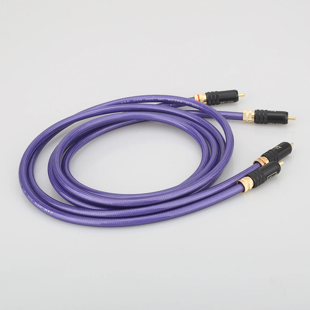 Пара MC SILVER IT 65 RCA аудио соединительный кабель с позолоченным разъемом|cable solder|cable