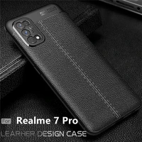 for oppo realme 7 pro case for realme 7 pro capas bumper shockproof armor tpu luxury soft leather for fundas realme 7 pro cover