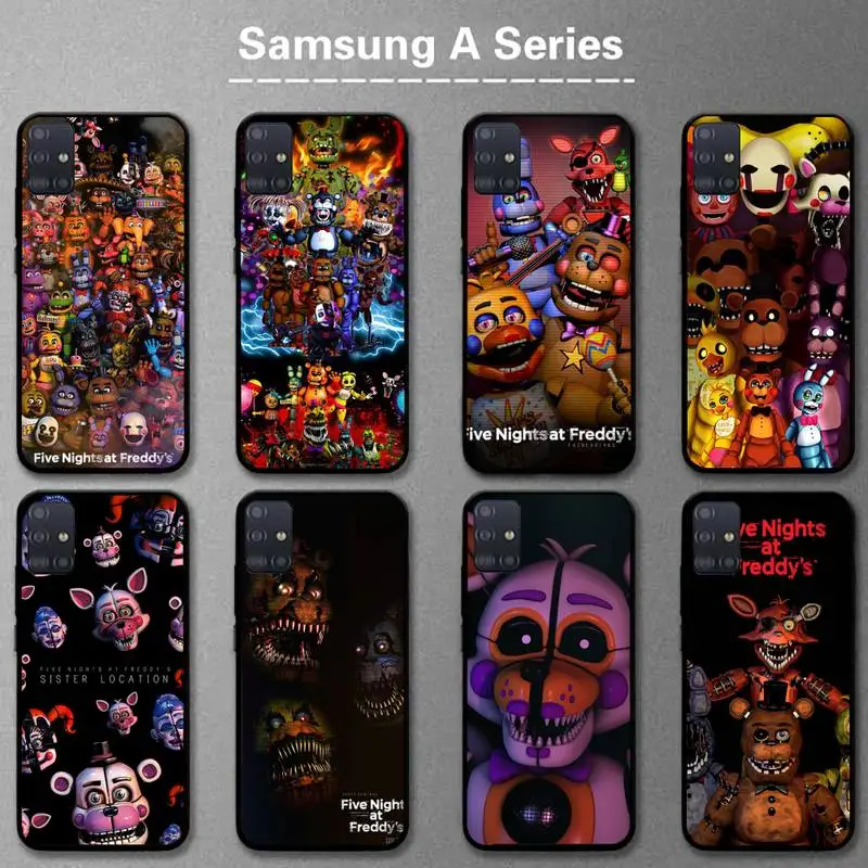 

TOPLBPCS Fnaf Animatronics Phone Case For Samsung A01 A10 A02 A20 A31 A40 A50 S A52 A51 A70 A71 A80 A91 Cover Fundas Coque
