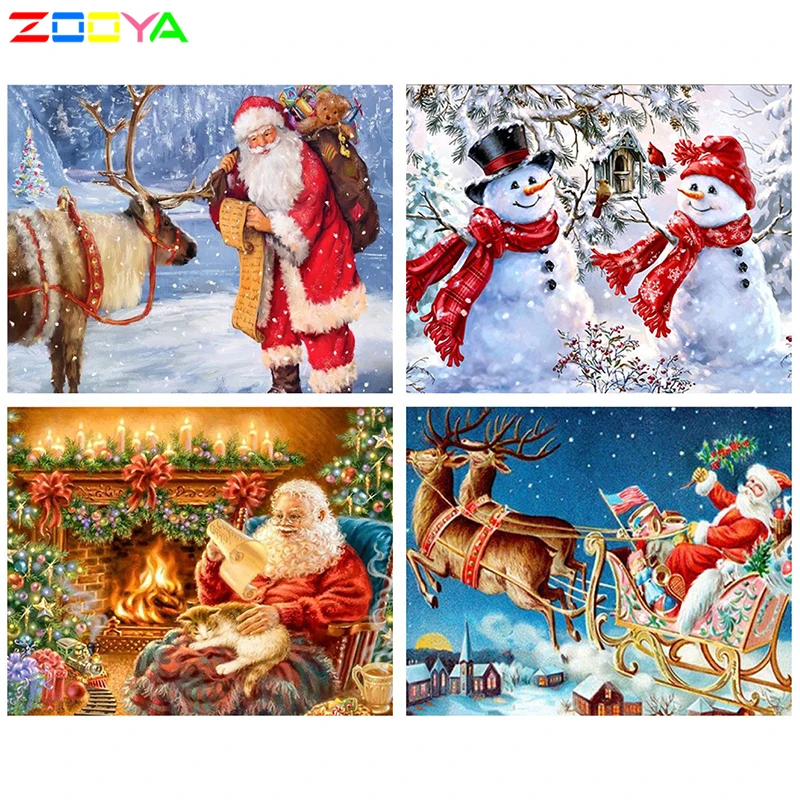 ZOOYA полный плацу 5D бриллиантовый рисунок Рождество подарок продажа Алмазная