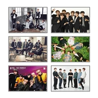 singer korean bangtan boy retro poster canvas painting mural wall art picture nordic living room bedroom home decoration