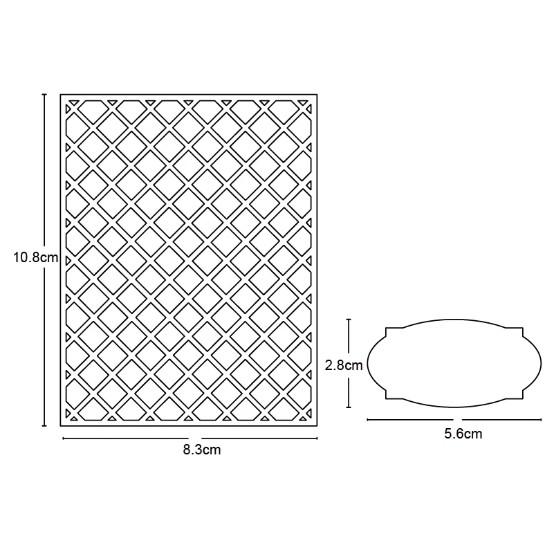 

Rectangle Metal Cutting Die Grid Frame Flower Stencil Scrapbooking Dies for DIY Paper Card Album Decor Embossing Knife Dies 2020