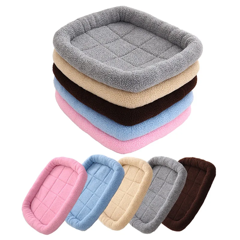 Собачья кровать теплый мягкий коврик для питомца нескользящий Прочный моющийся