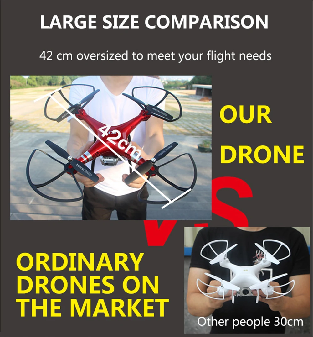 1080P камера дроны Трансмиссия RC Квадрокоптер Wifi FPV 20 25 мин Время полета WiFi Дрон с