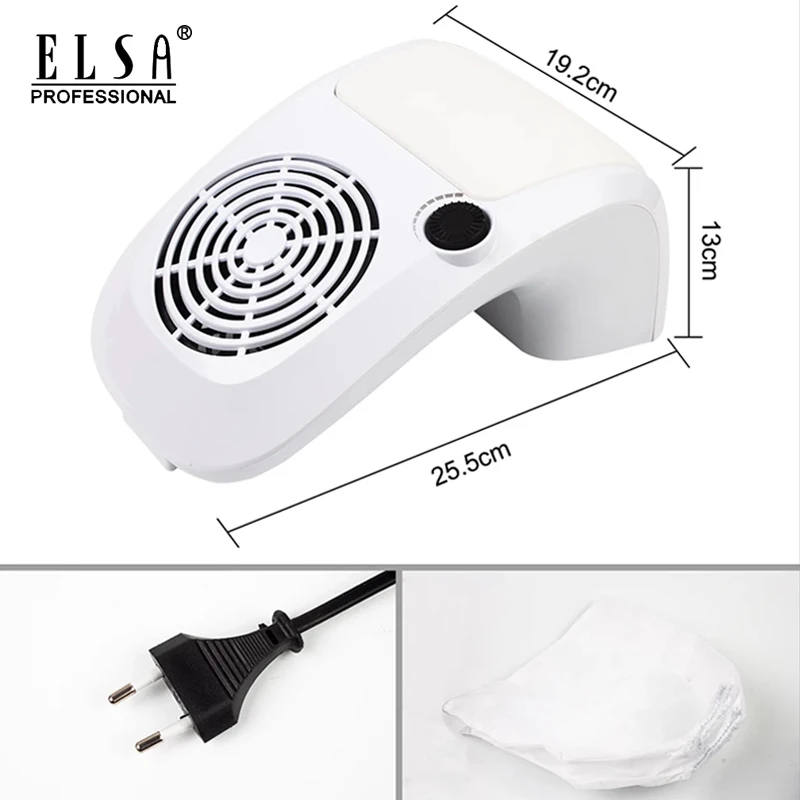 Маникюрный пылесос 60 Вт для маникюра с 2 пылесборниками оснащение маникюрного