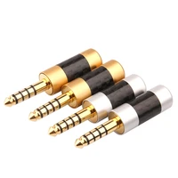 headphone connector 4 4mm 5 poles balanced headset plug stereo for sony nw wm1za 4 4 player audio adapter gold plating