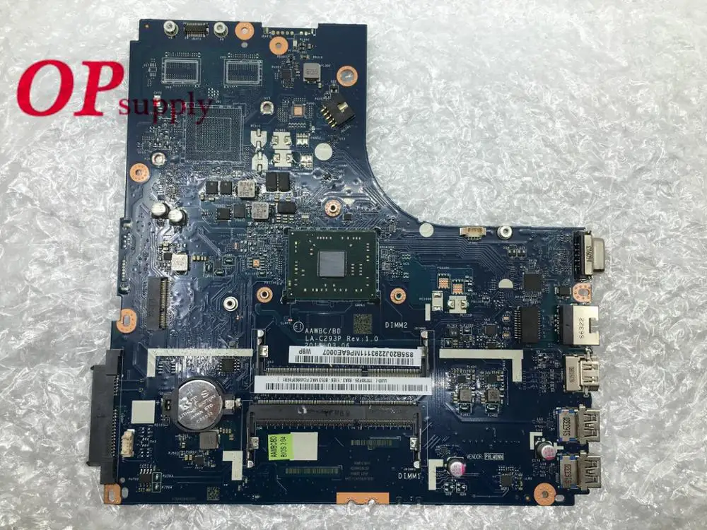 

AAWBC/BD LA-C293P UMA A6 cpu fit for lenovo B51-35 laptop motherboard 100% tested