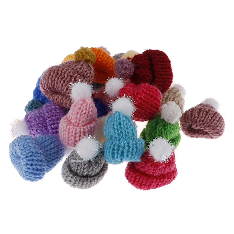 10Pcs Handmade Small Knitting Hat for DIY Dolls Decoration Phone case 3.5CM | Игрушки и хобби