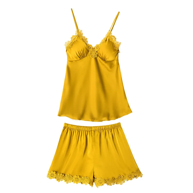 Женские сексуальные кружевные пижамные комплекты из 2 предметов ночная рубашка