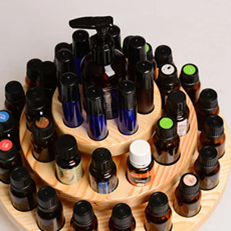 

Essential Oil Storage Turntable, Essential Oil Three-Tier Display, Clification Shelf, Round Rotatable