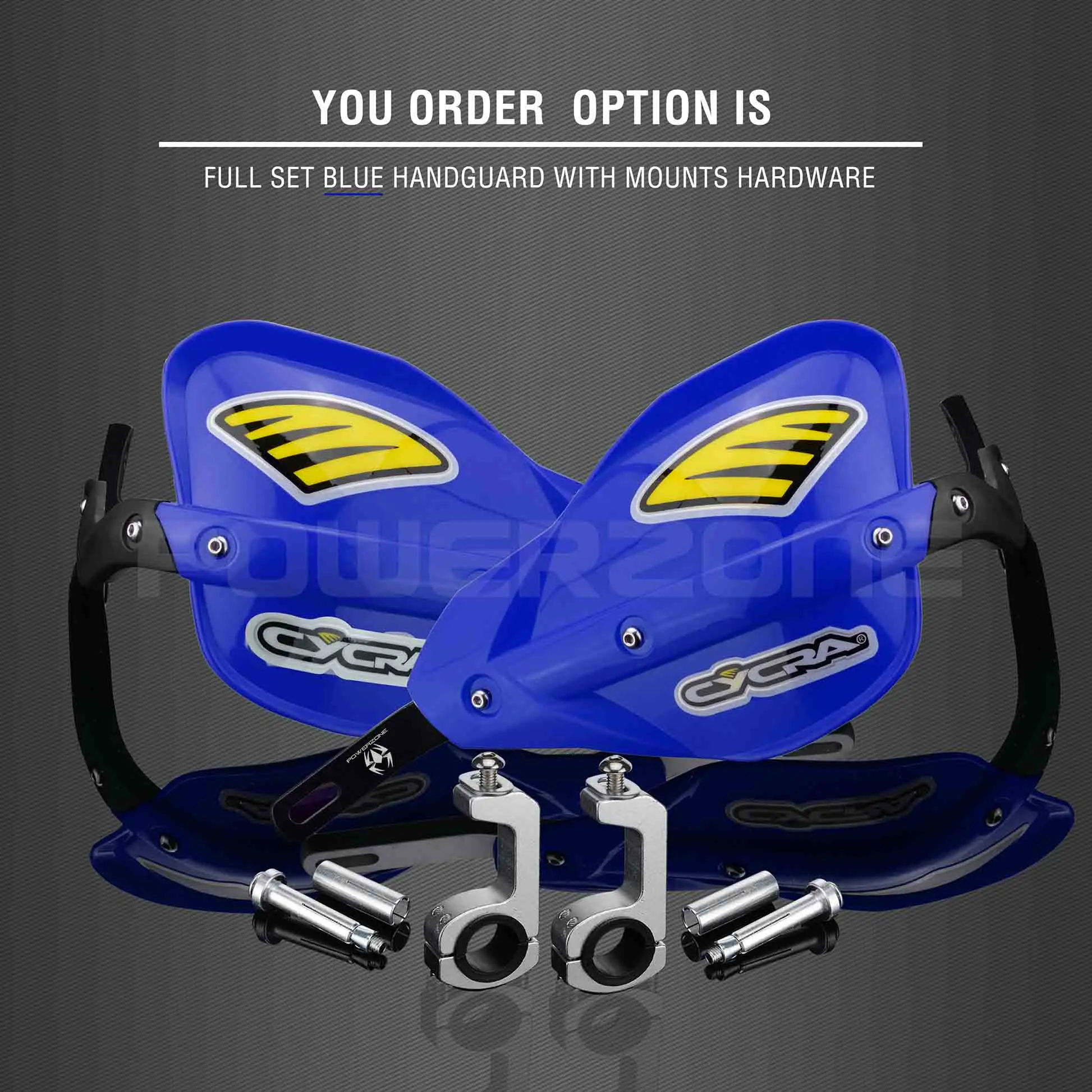 Full set Blue Powerzone Probend рукавицы для Honda KTM ADV EXC EnduroHusqvarna TE CRF WRF DRZ KLX Мотоцикл Байк ATV руль - Цвет: Full set Blue