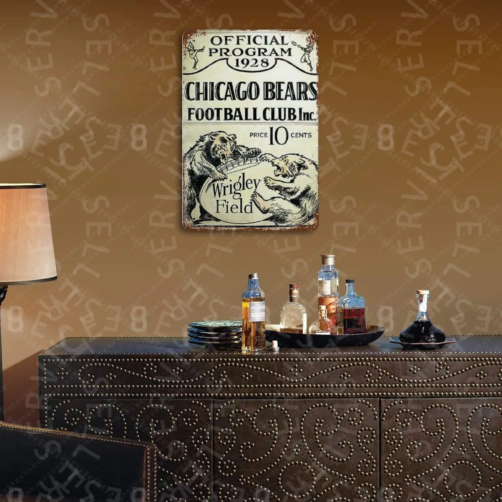 

Chicago Football Club Tin Sign Metal Poster Vintage Iron Painting For Bar Pub Wall Decor Plaques Kitchen Room Wall Signs