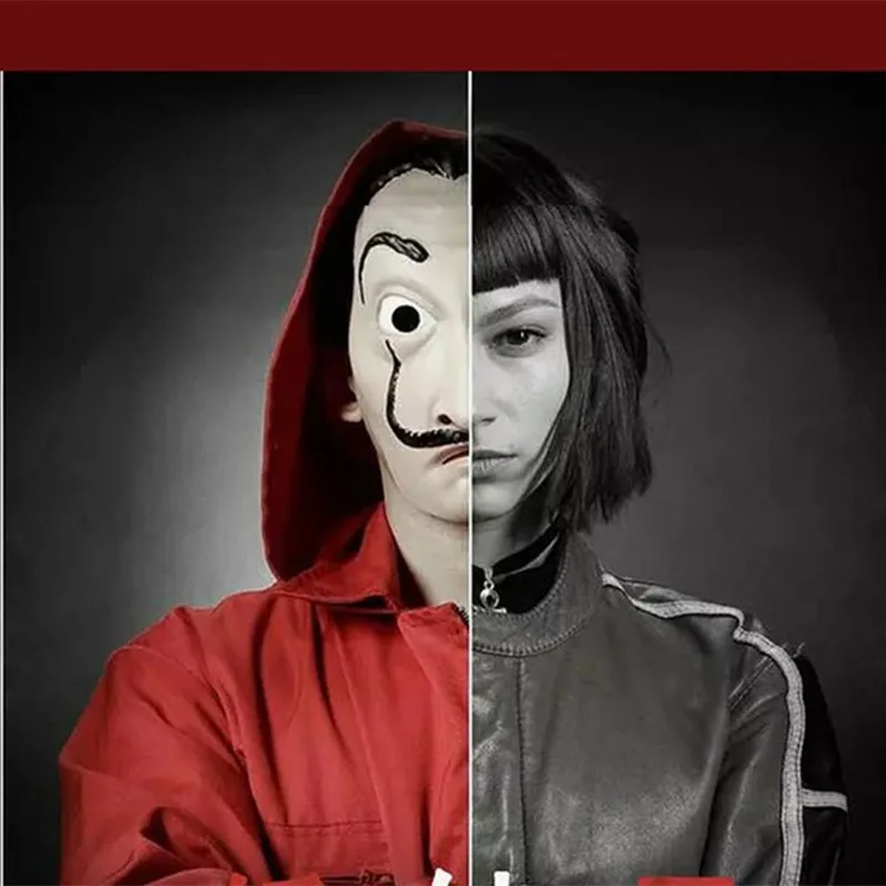 Вечерние Маски для бороды Dali Пластиковые Хэллоуин бумажный дом ролевые