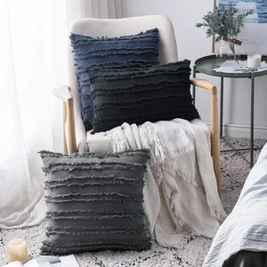 18x18 Boho Style Pillow Cover Home Decor Pilowcase Cotton Linen Cushion Cover Nordic Decorative Pill