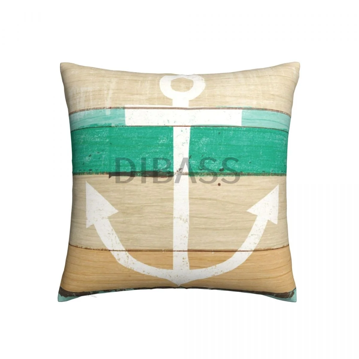 

Beachscape III Anchor Green - Floor Pillow Throw Pillows for sofa