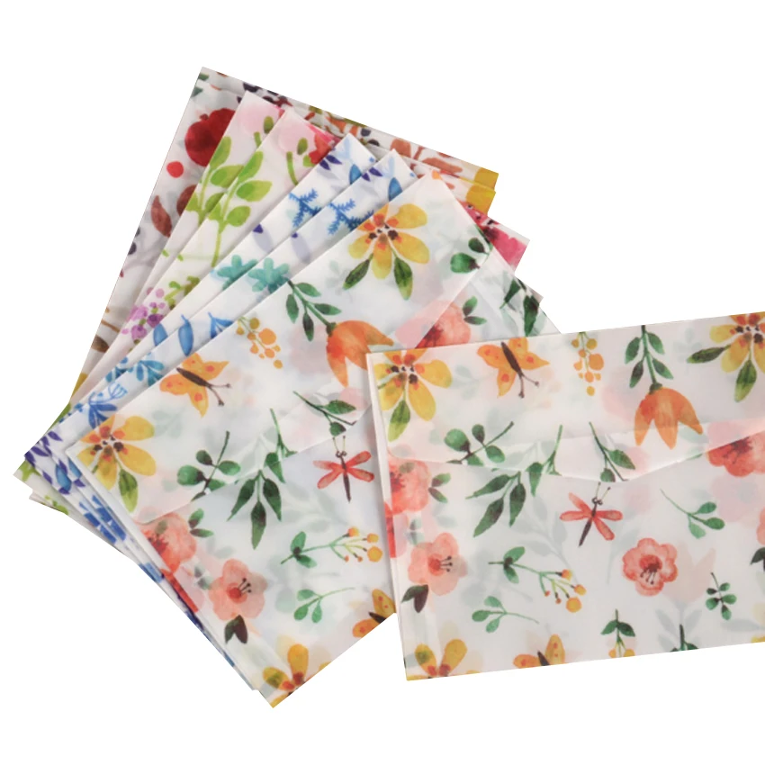 10 шт./упак. полупрозрачный конверт специальная бумага с серной кислотой цветная