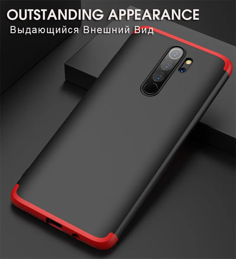 3 в 1 жесткий защитный 360 чехлы чехол на для Xiaomi Redmi note 8 Pro note8 T Сяоми ксиоми Редми
