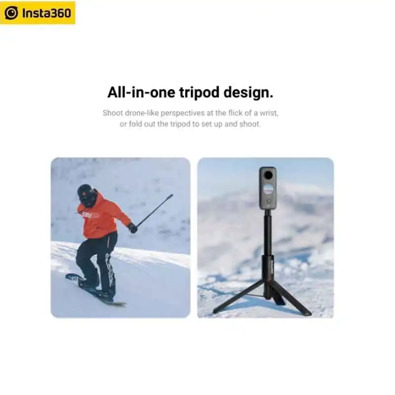Невидимая селфи палка Insta360 2 в 1 + аксессуары штатив для GoPro Hero 9 8 7 6 5 4 3 hero9 hero8