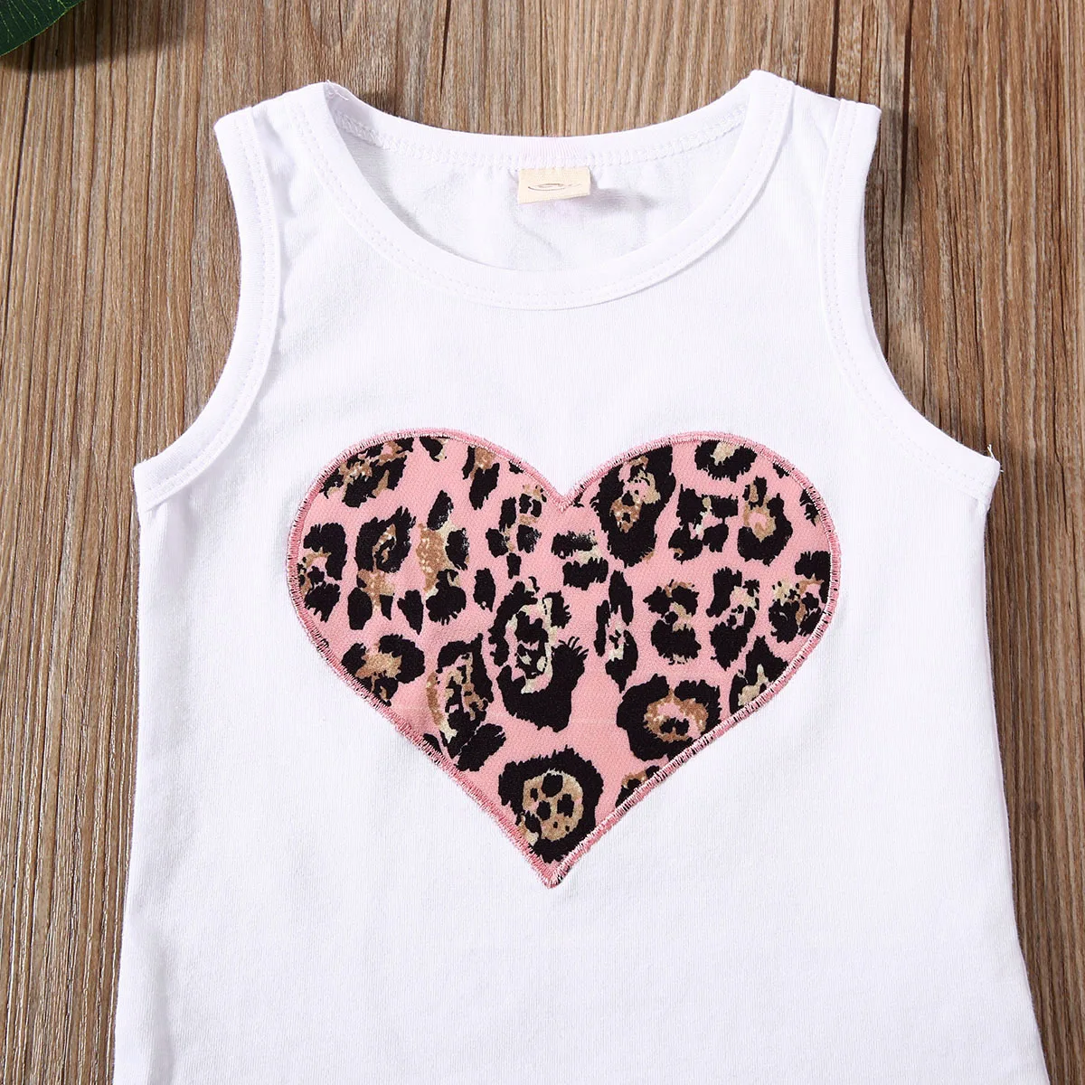 Комплект одежды для новорожденных девочек 3 шт. летний костюм жилет с принтом в