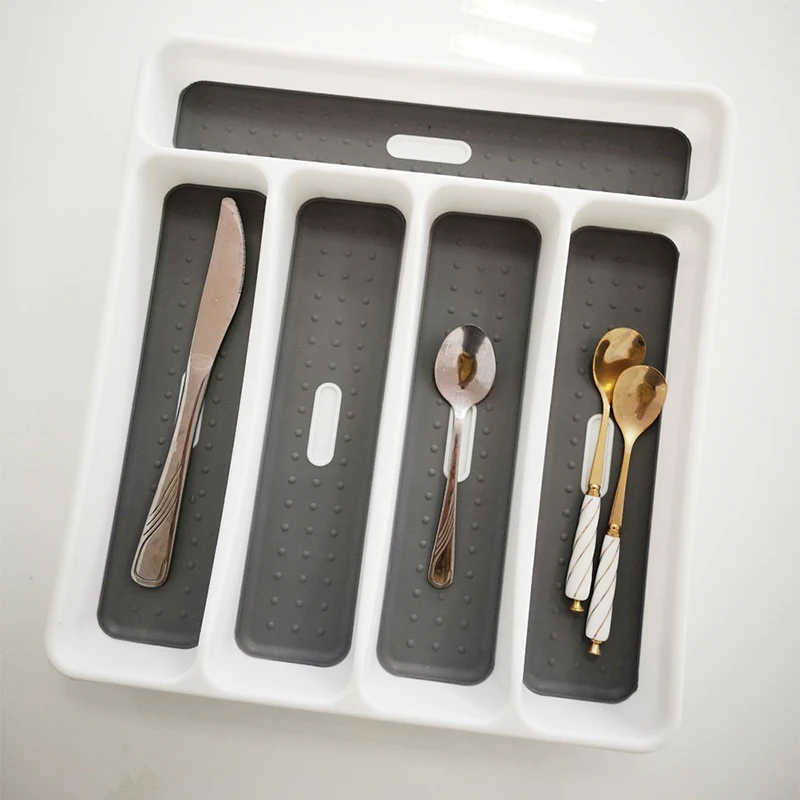 

Cutlery Storage Tray Compartments Kitchen Drawer Organizer Separation Dinnerware Tidy Drawer Organizer For Spoon Knife Fork