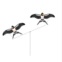 free shipping pole swallow kite flying toys for children handle line winder sports outdoors fun hand game mini kite rods fishing