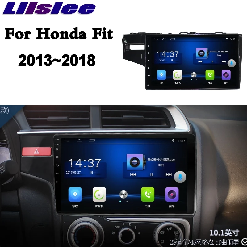 Автомагнитола для Honda Fit Jazz GK 2013 ~ 2018 NAVI LiisLee IPS GPS карты Wi Fi автомагнитола аксессуары