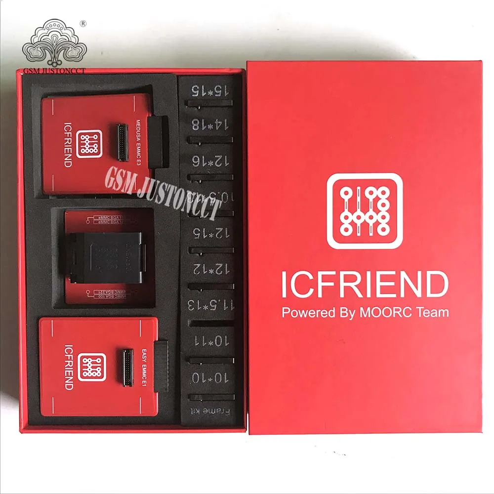 ICFRIEND EMATE X 13 IN 1 / E-MATE MOORC / E-SOCKET / E-MATE PRO / EMATE BOX SUPPORT BGA 100 136 168 153 169 162 186 221 529 254
