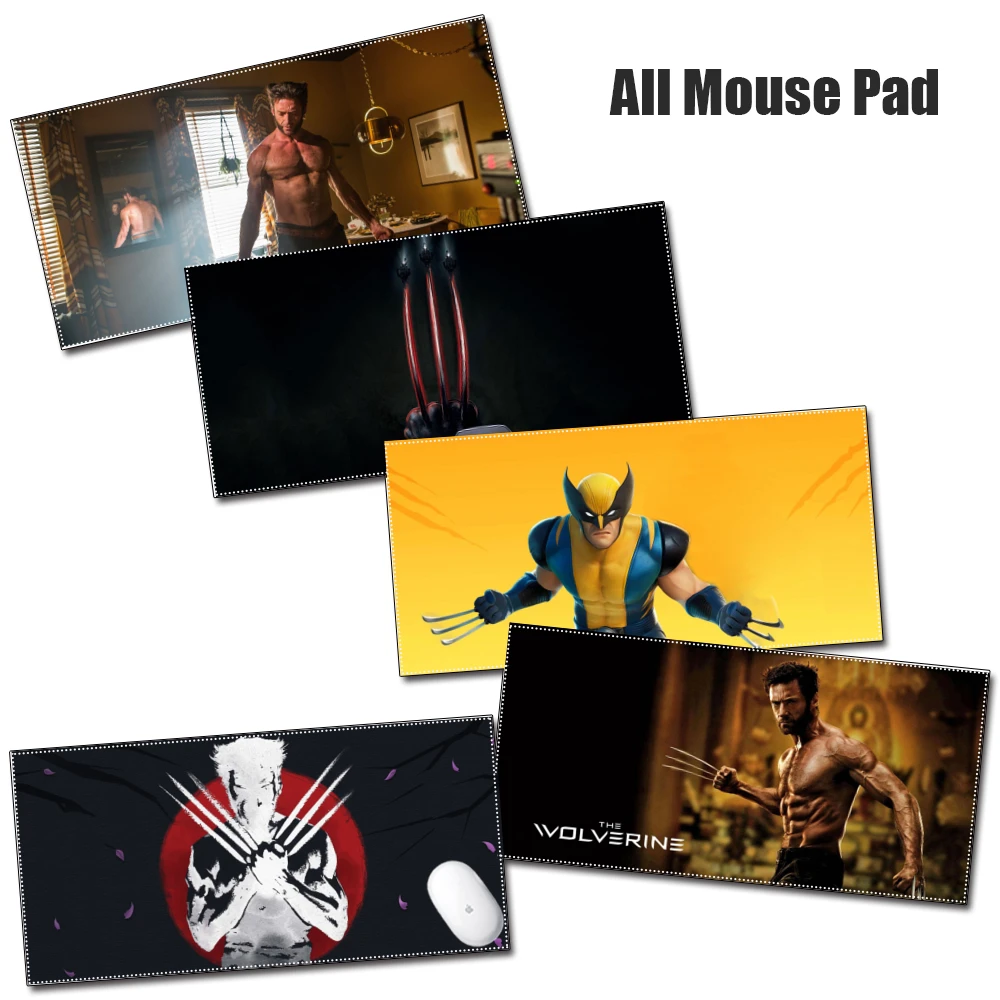 

Disney Super Large PC Mousepad Gamer Gaming Mouse Pads Wolverine Wide Mouse Pad Marvel cold