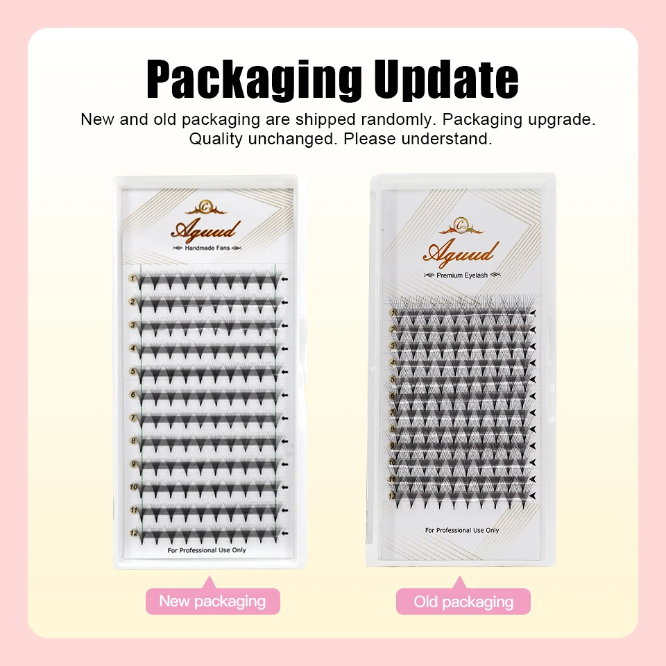 

4 trays/lot Sharp Stem Pre Fanned Volume Lash Extensions Lashes Fans 5D 6D 8D 10D 12D 14D Volume False Eyelash Extensions Lashes