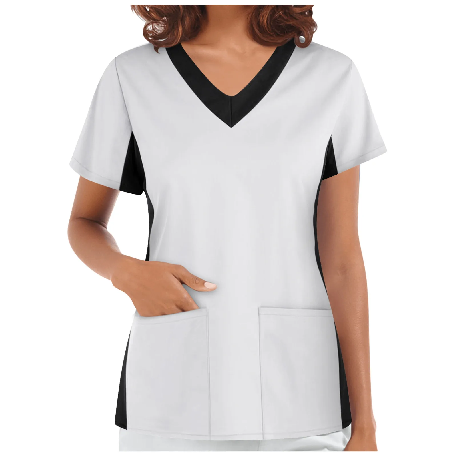 Больничные работники по уходу за персоналом 2021 Женская Лоскутная рубашка с