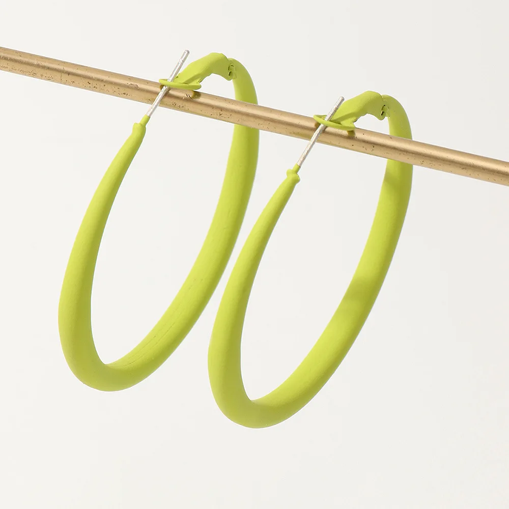 

Vintage Big Circle Hoops Earrings For Women Boucle Oreille Femme Earrings 2021 Trend Jewelry Pendientes Mujer