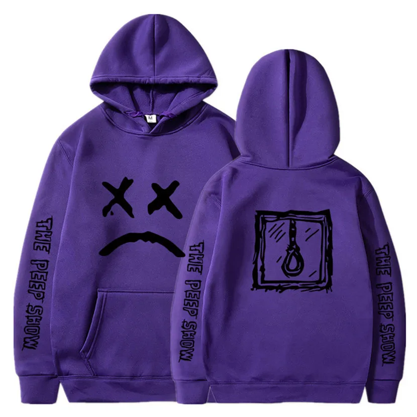 Lil peep забавные толстовки 2020 lil с принтом больших размеров для мужчин повседневные