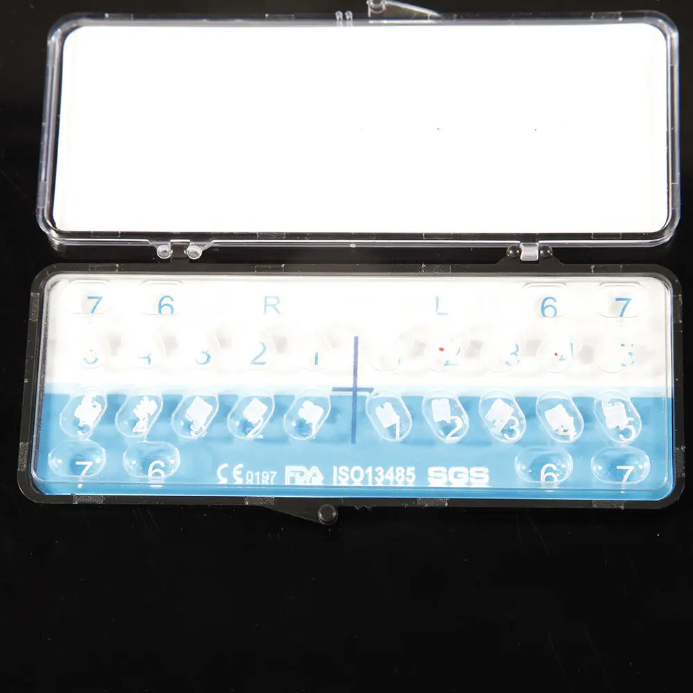 20 шт./компл. стоматологический Керамика подтяжки кронштейн Ортодонтическое