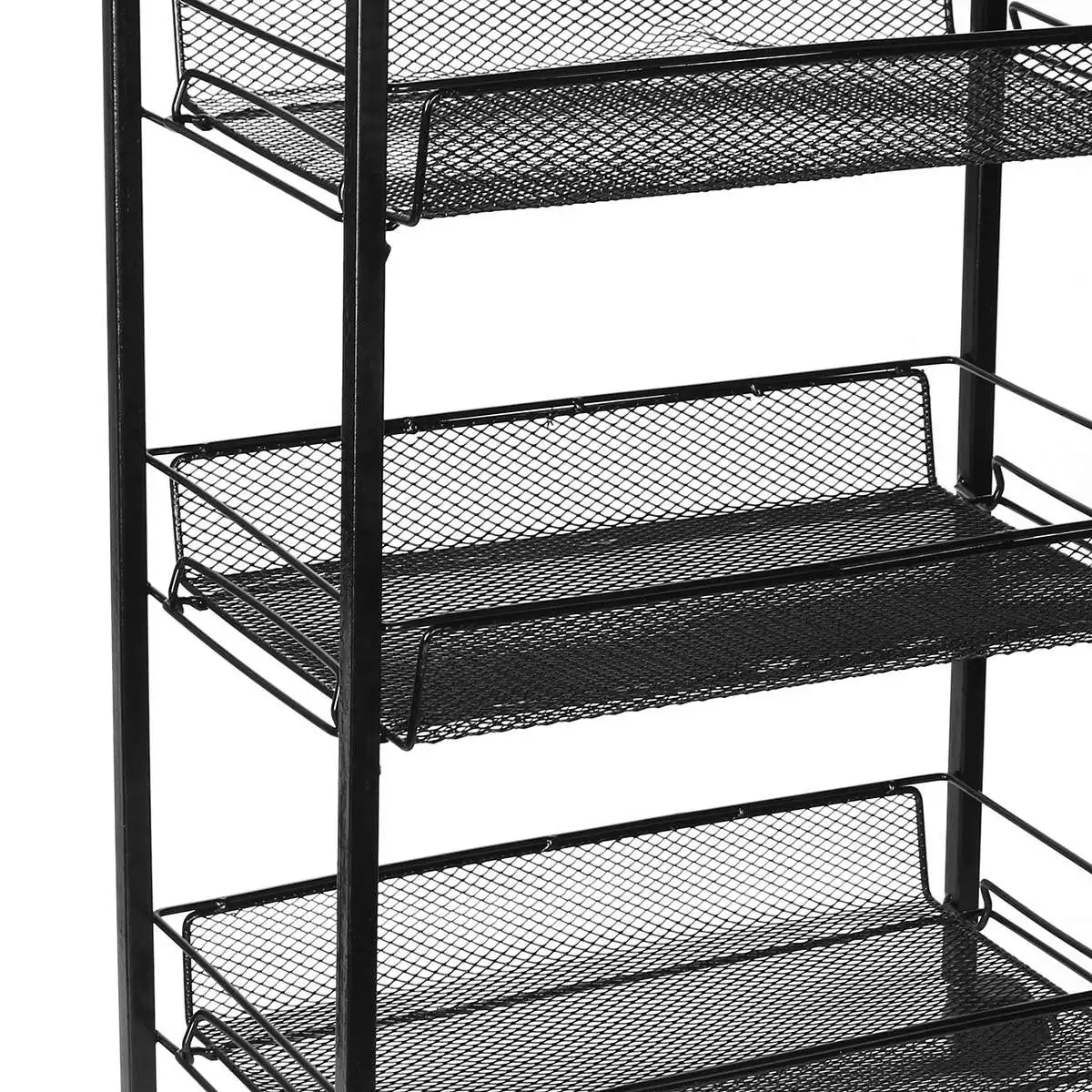 

3/4 Layer Shelf Bathroom Removable Floor-standing Holder Storage Rack Organizer Kitchen Storage Rack With Wheel