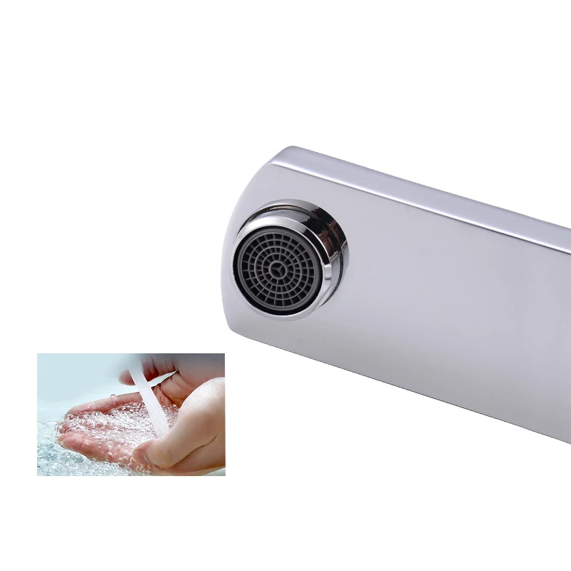 Смеситель для раковины в ванную комнату квадратный кран из медного сплава